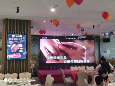深圳布吉美景酒店p2.5室内显示屏完成